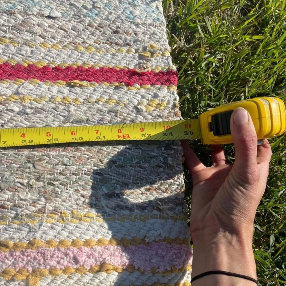 Vintage Rag Rug Runner - 9 Feet in Length! - Picture 3 of 4